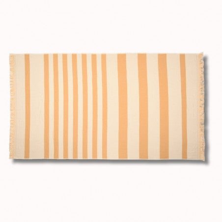 Fouta eponge/tissu 180x100cm adour curry