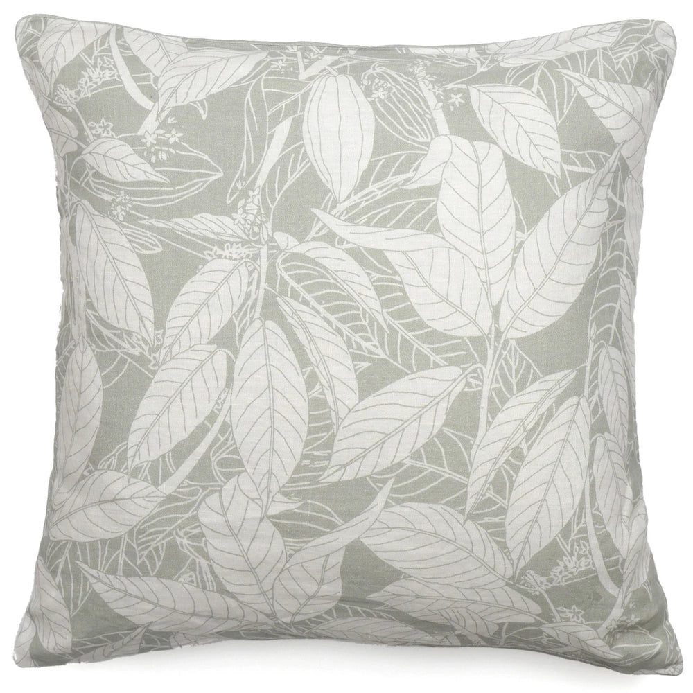 Housse de coussin 45x45 cm helios lichen - Vent du sud
