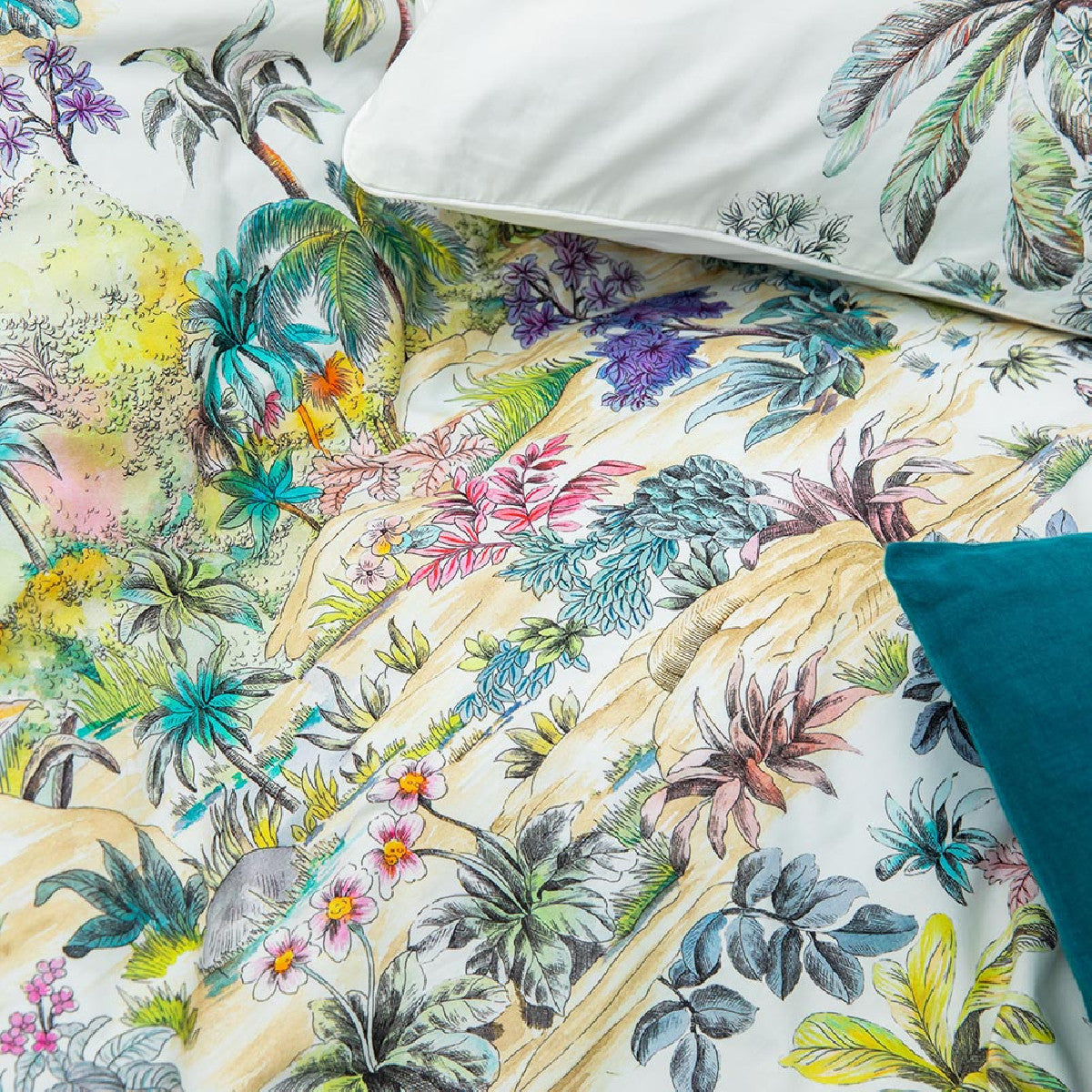 Housse de Couette Oasis blanc - Garnier-Thiebaut