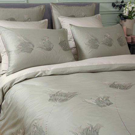 Housse de Couette Tulipes jade - Garnier-Thiebaut