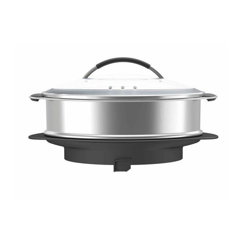 Cuiseur vapeur XXL Magimix avec panier ovale inox et couvercle en verre