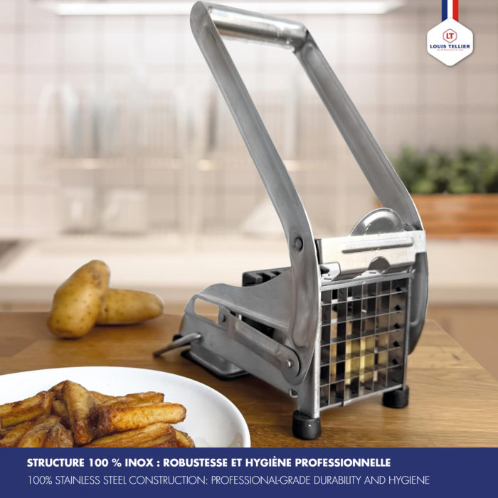 Coupe-frites ménager inox sur ventouse 6 - La Bonne Graine