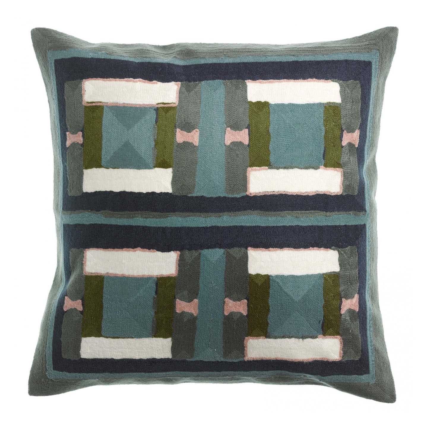 Coussin brodé Taho - Maison Vivaraise