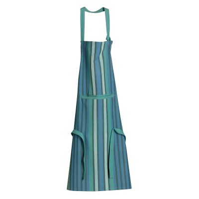 Tablier de cuisine recyclé yuna paon - Maison Vivaraise
