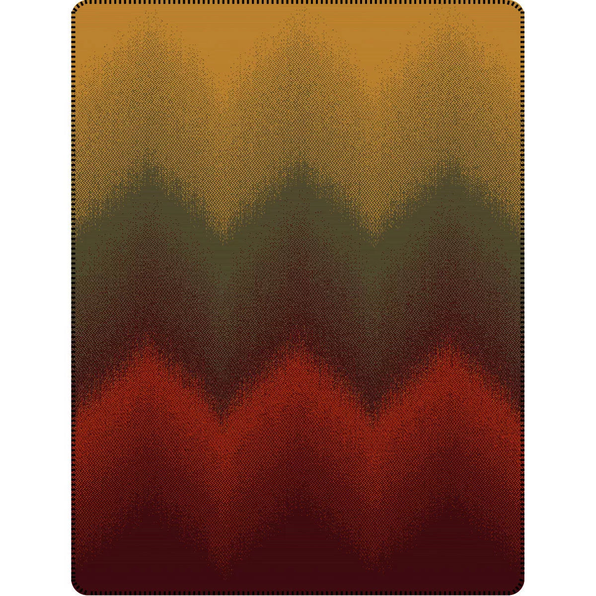 Plaid Wavy Feuillage 150x200 - Garnier Thiebaut