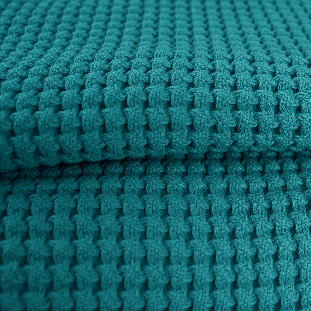 Plaid Santorin pétrole - Garnier-Thiebaut