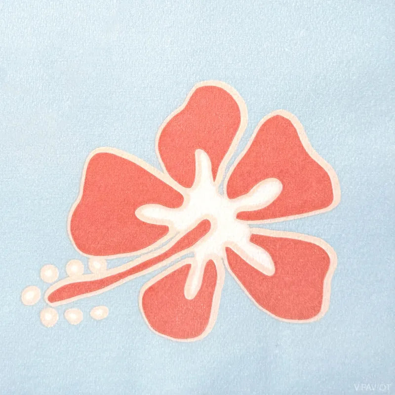 Serviette en papier intissé 25x25cm Hibiscus - Françoise Paviot