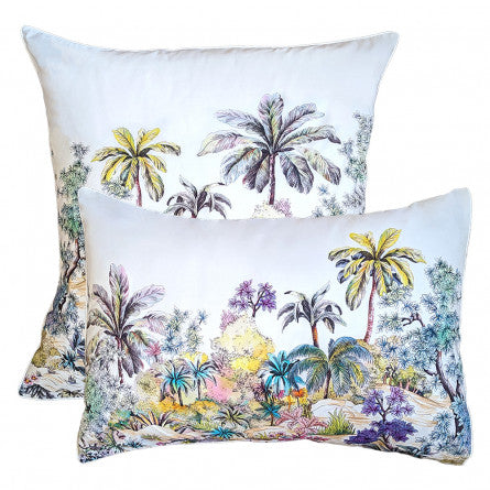 Taie d'oreiller Oasis blanc - Garnier-Thiebaut