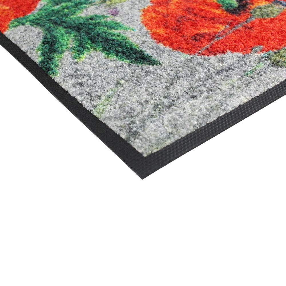 Tapis Coquelicots rouge - Garnier-Thiebaut
