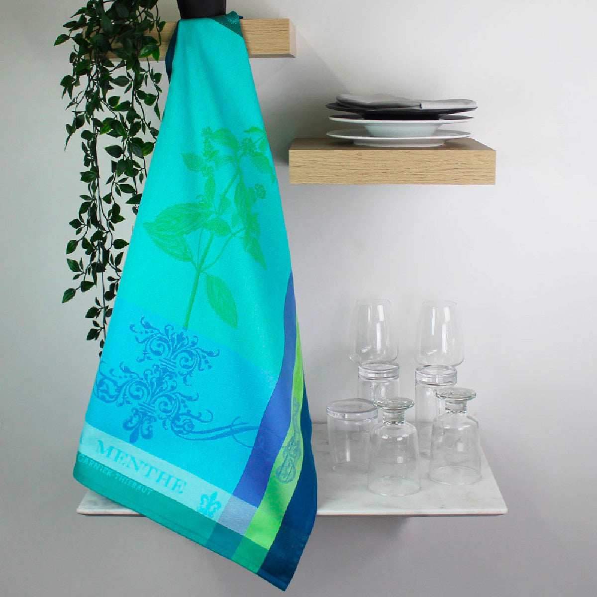 Torchon Brin de menthe chlorophylle - Garnier-Thiebaut