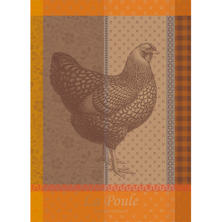 Torchon La poule rousse - Garnier-Thiebaut