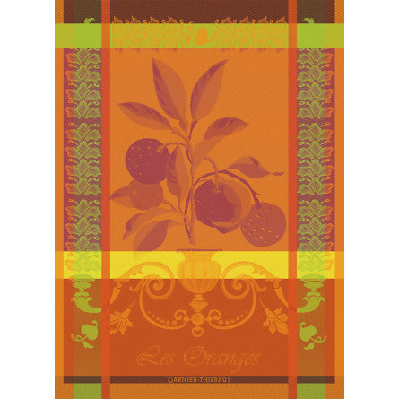 Torchon Les oranges sanguine - Garnier-Thiebaut