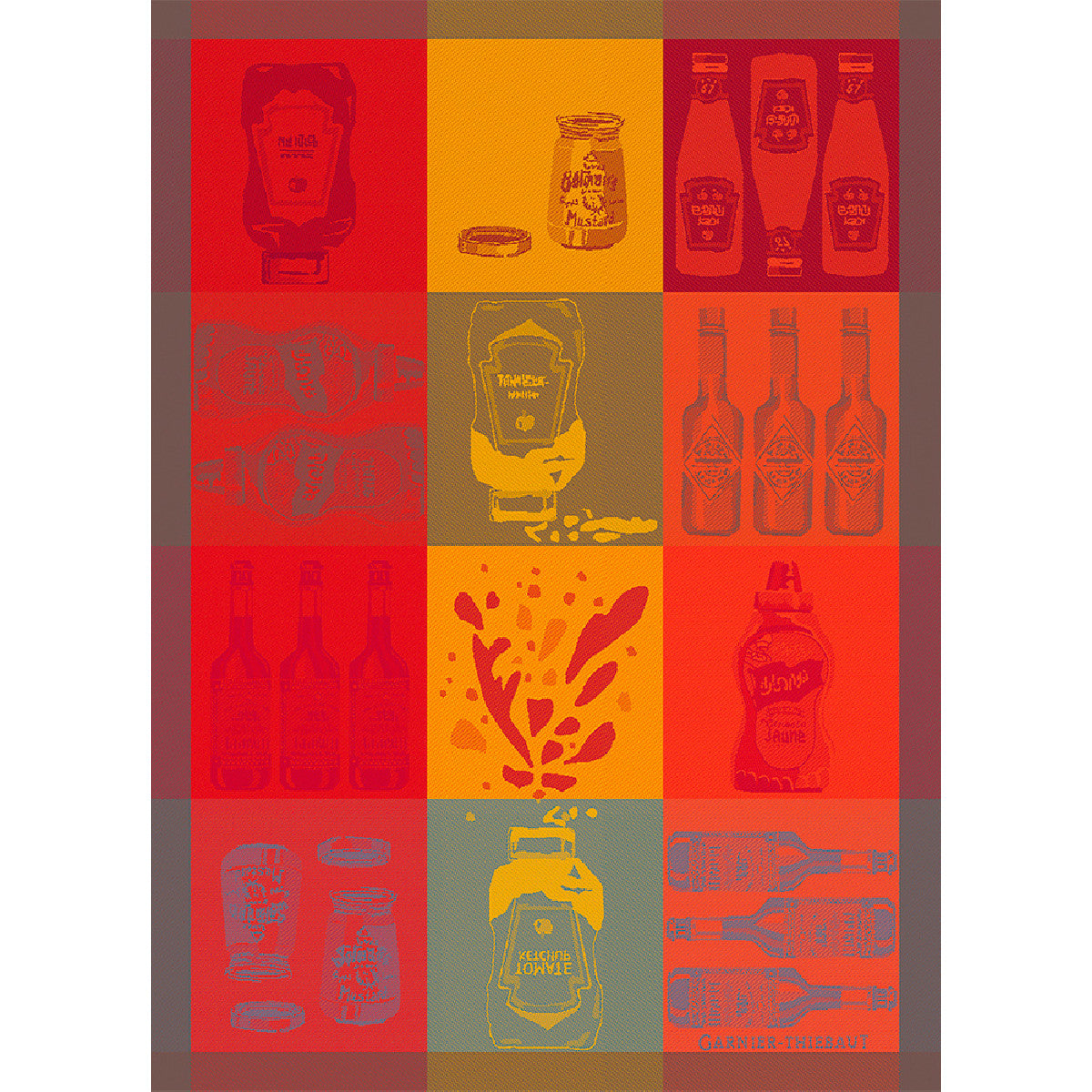 Torchon Ketchup tomato - Garnier-Thiebaut