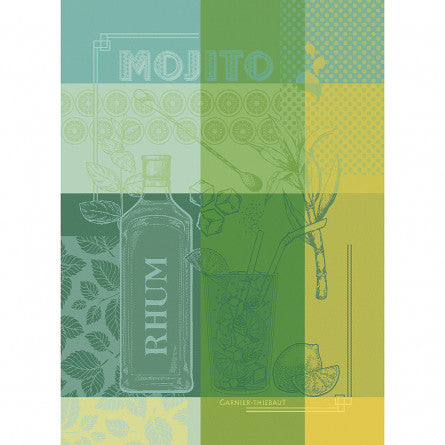 Torchon Mojito menthe - Garnier-Thiebaut