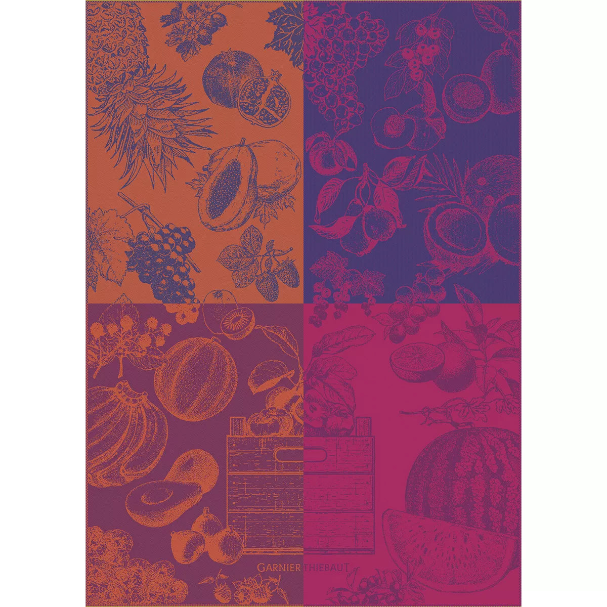 Torchon 56x78 - Les Fruits Purple - Garnier Thiebaut