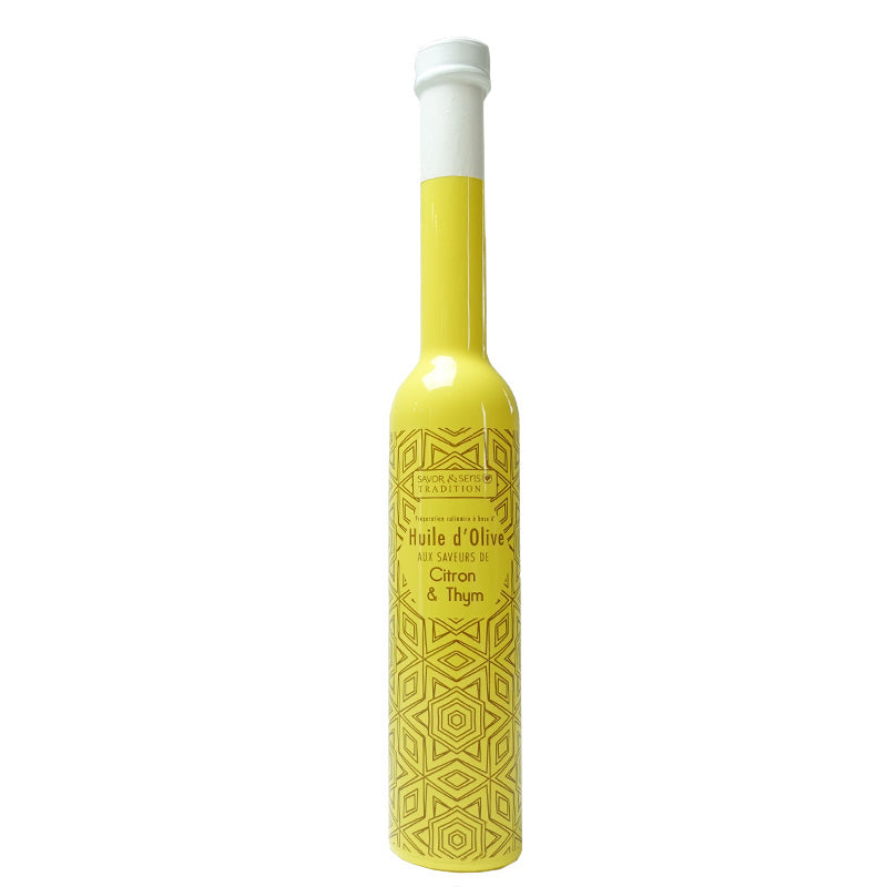 Huile d'olive aux saveurs de citron et thym - Savor & Sens