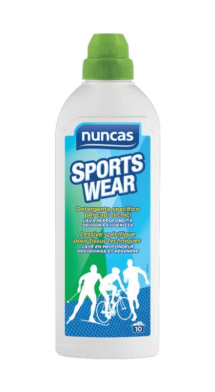 Lessive vêtements de sport, spécifique pour tissus techniques - Nuncas