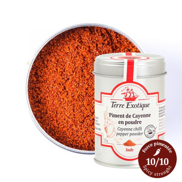 Piment de Cayenne en poudre - Terre Exotique