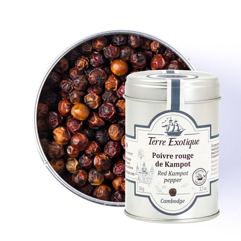 Poivre de Kampot IGP rouge - Terre Exotique