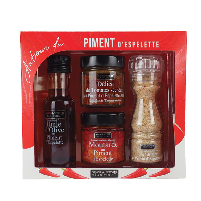 Coffret autour du piment d'Espelette - Savor & Sens
