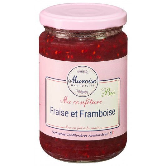 Confiture de fraise et framboise Bio - Muroise & compagnie
