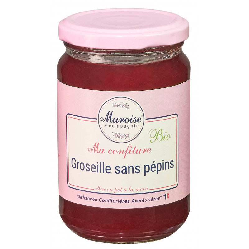 Confiture de groseille sans pépins Bio - Muroise & compagnie
