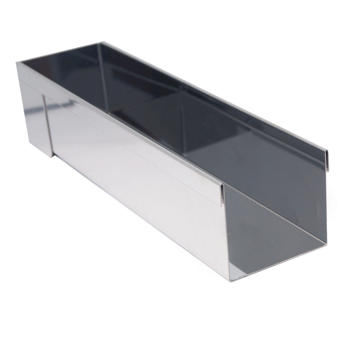 Gouttière à bûche rectangulaire démontable en inox - De Buyer