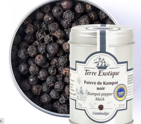 Poivre de Kampot IGP noir - Terre Exotique