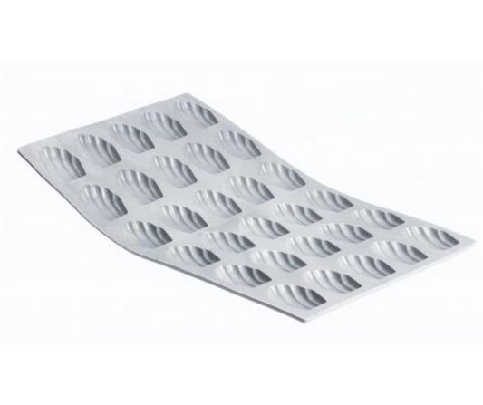 Plaque mini madeleines ELASTOMOULE, mousse de silicone - De Buyer
