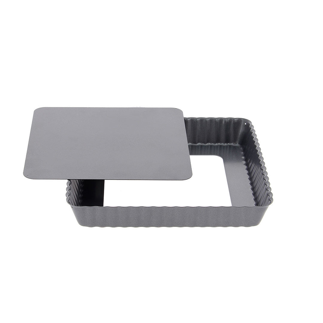 Moule à tarte carré à fond amovible, acier antiadhésif - De Buyer