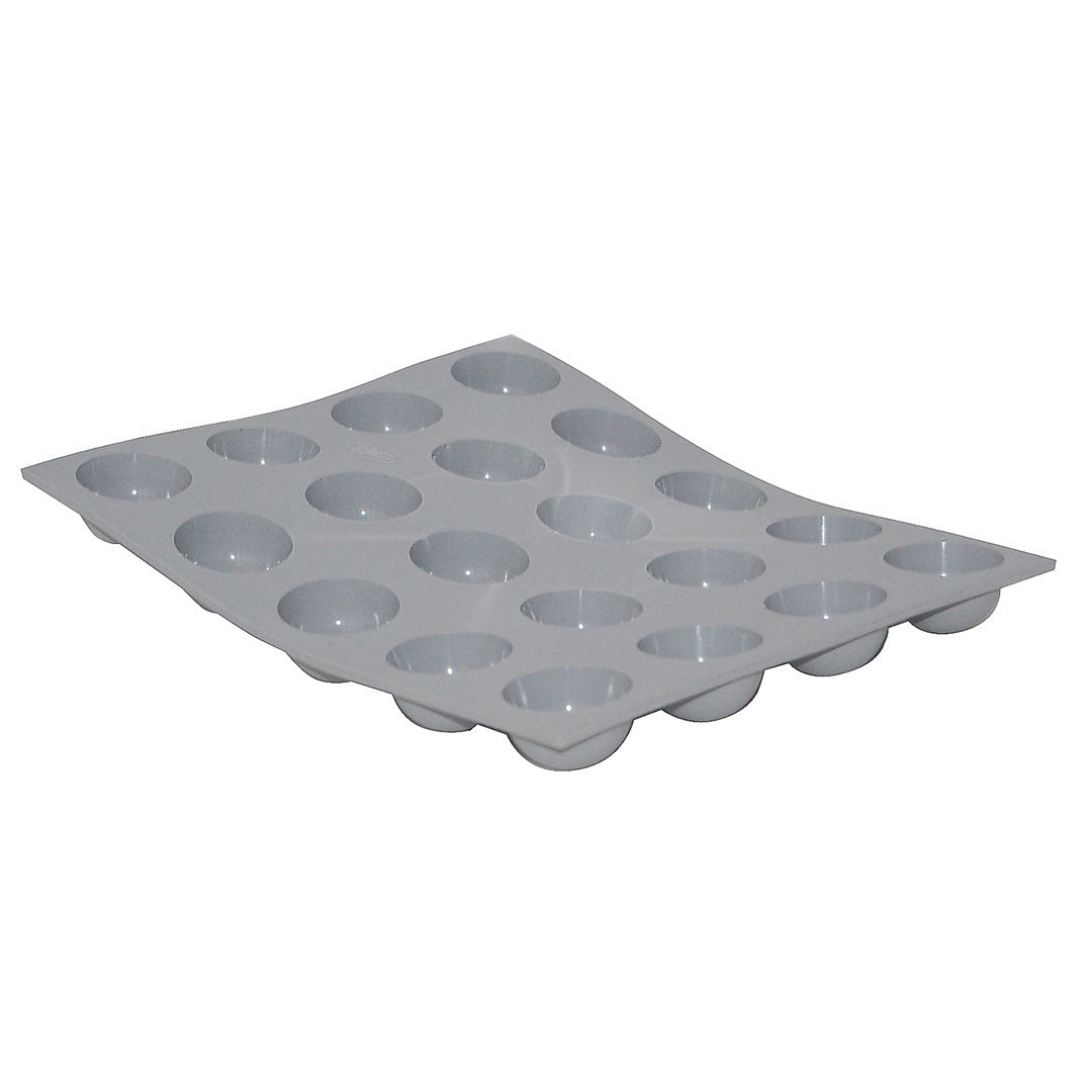 Plaque de 20 mini demi-sphères en mousse de silicone - De Buyer