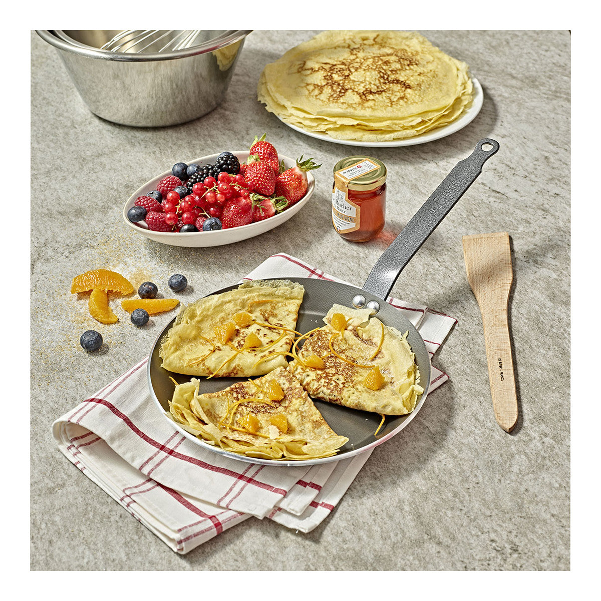 Poêle à crêpes anti-adhésive CHOC RESTO INDUCTION - De Buyer
