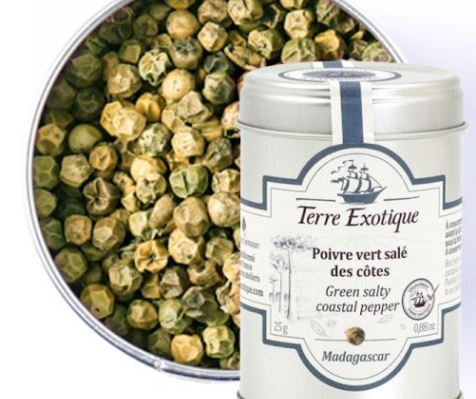 Poivre vert salé des côtes - Terre Exotique