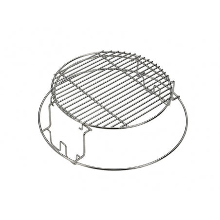 Rack multi-niveau avec grille ronde inox L - Big Green Egg