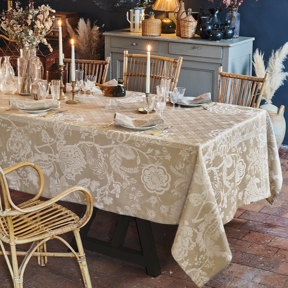 Serviette de table Scarlett naturel - Garnier-Thiebaut