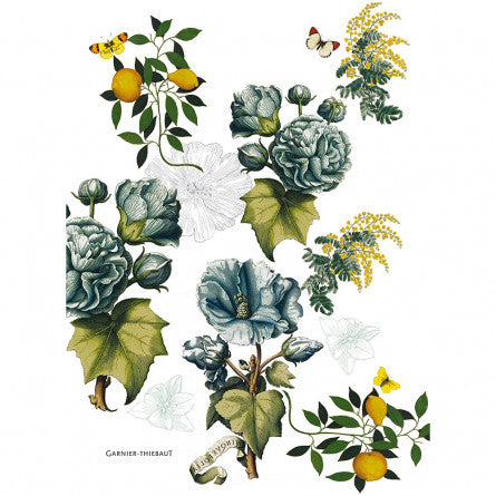 Torchon Giardino bleu - Garnier-Thiebaut