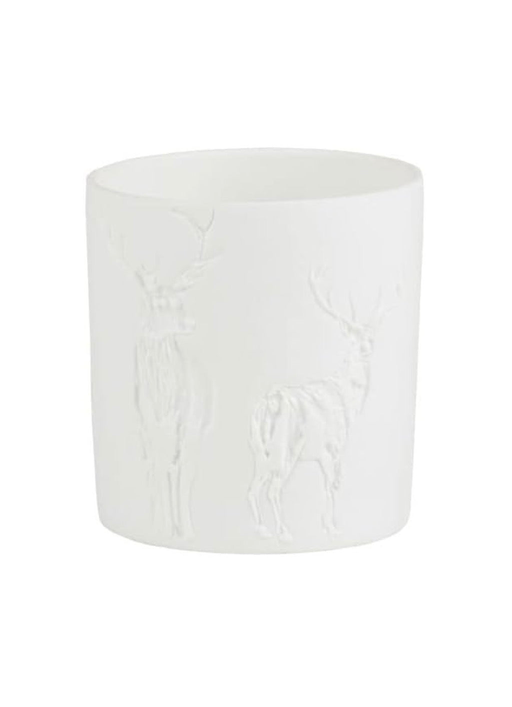 Photophore porcelaine cerf Räder porcelaine blanche