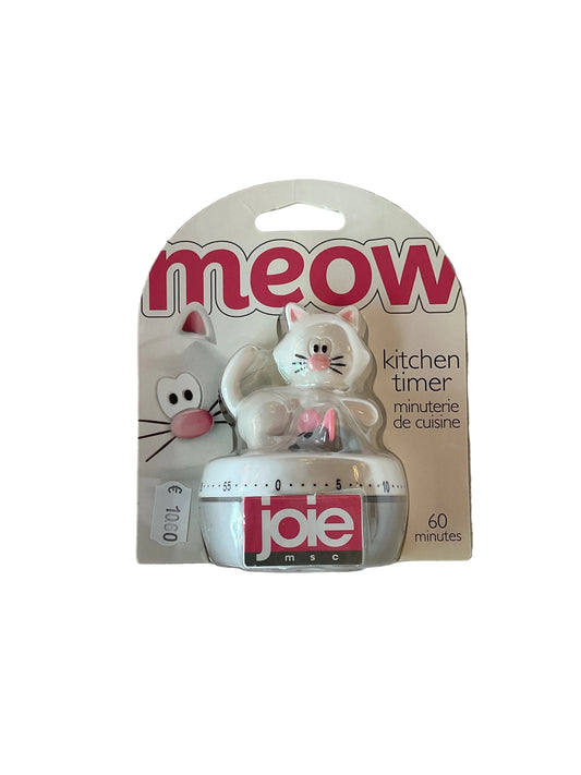 Minuteur de cuisine mécanique en forme de chat Joie