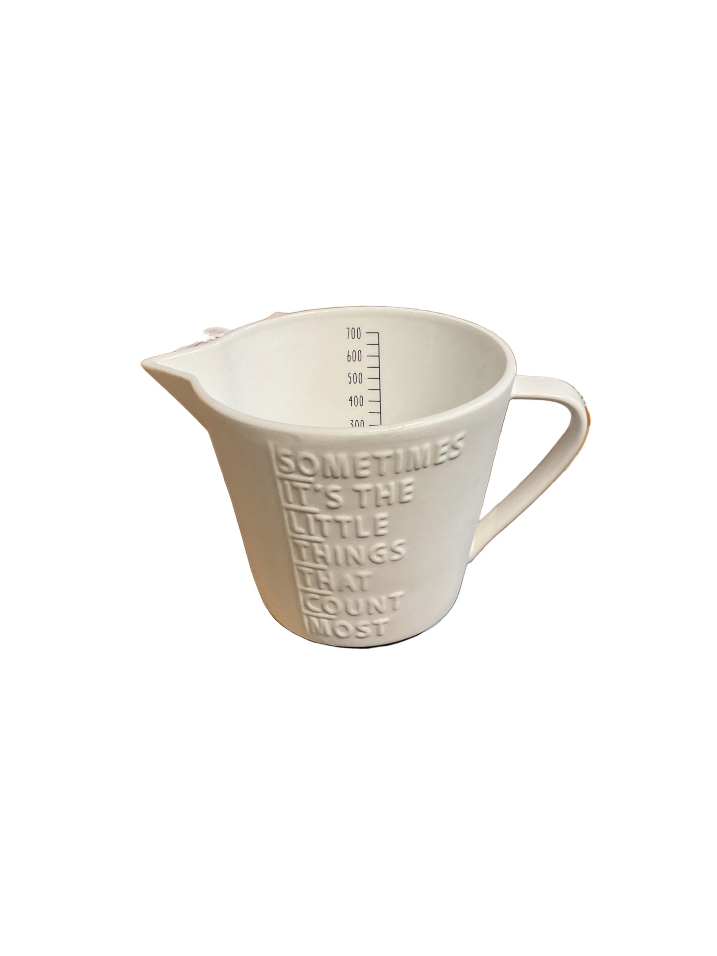 Verre doseur en porcelaine 700 ml Räder porcelaine blanche
