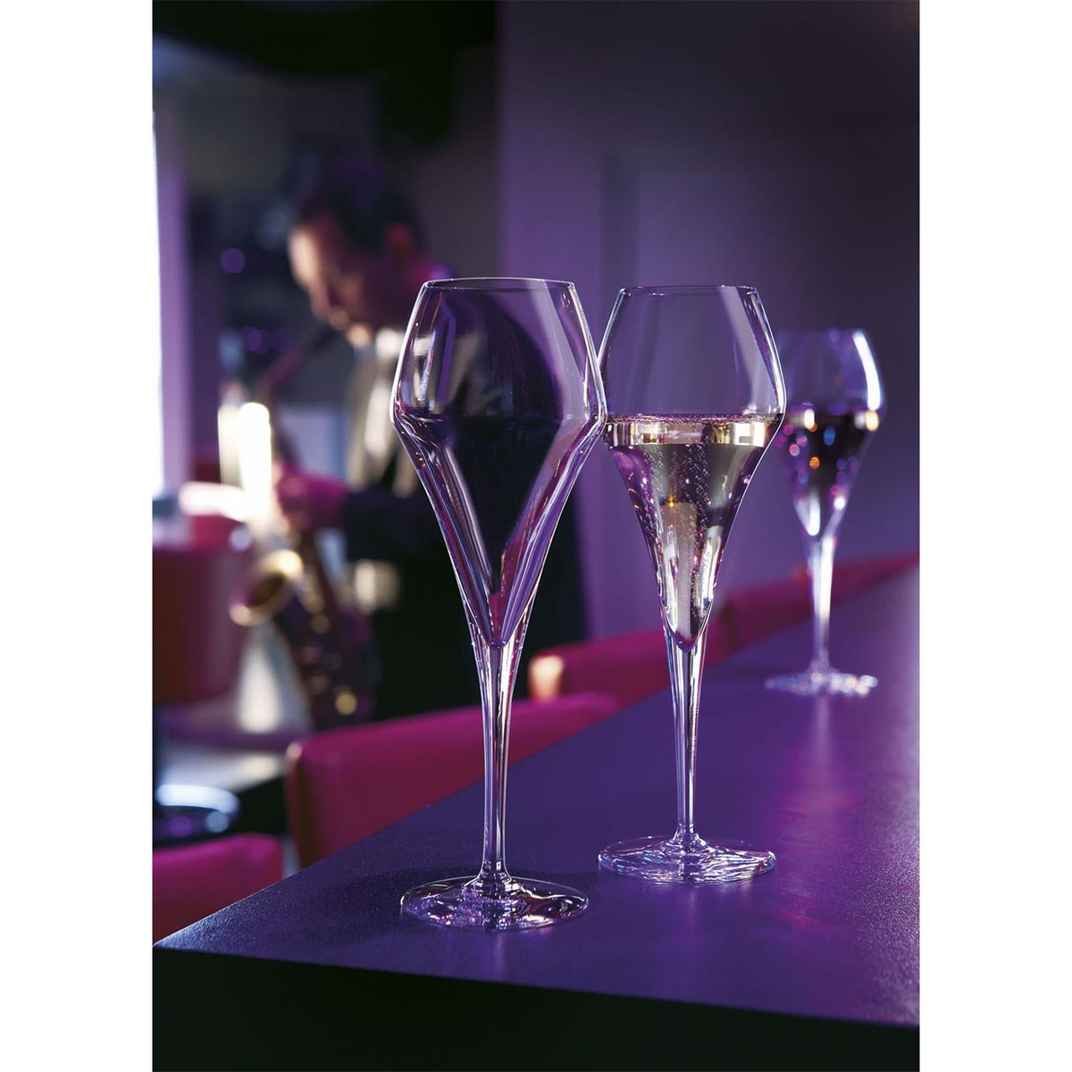 Flûtes à champagne Arom Up en Krysta transparent