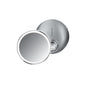 Miroir grossissant compact Simplehuman de 10 cm à finition inox