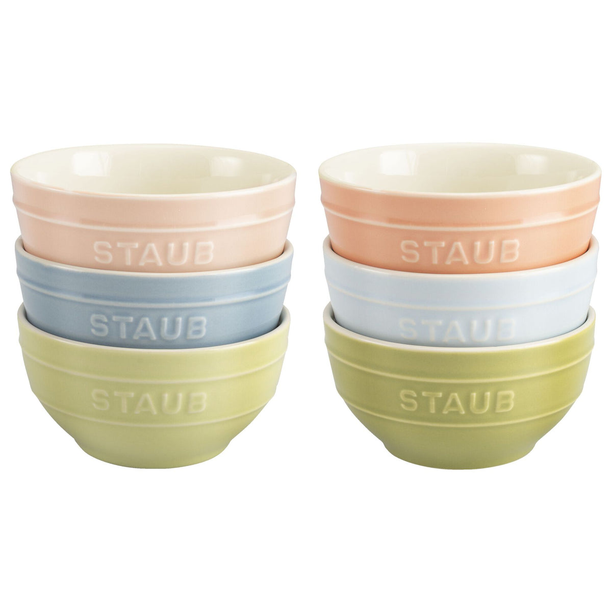 Set de bols macaron 12 cm / 6-pcs - Staub