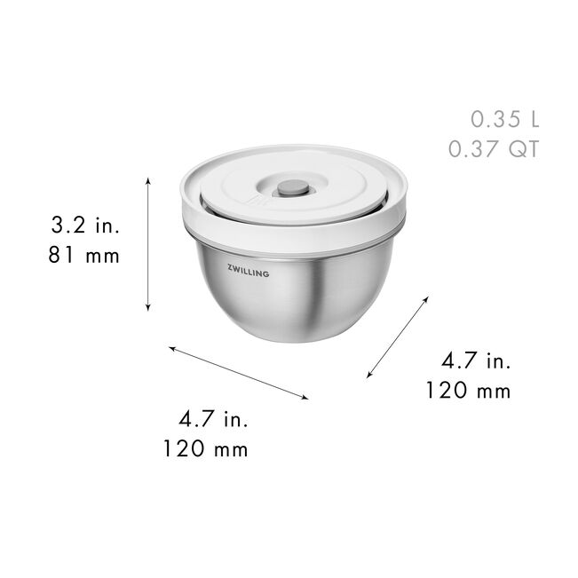 Set de bols sous vide S/M/L / 6-pcs, Acier inoxydable, - Zwilling