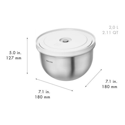 Bol sous vide M / 18 cm, Acier inoxydable, Fresh & Save - Zwilling