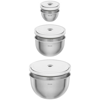 Set de bols sous vide S/M/L / 6-pcs, Acier inoxydable, - Zwilling