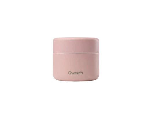 Routine box Qwetch en inox - boîte de rangement coloris rose pastel