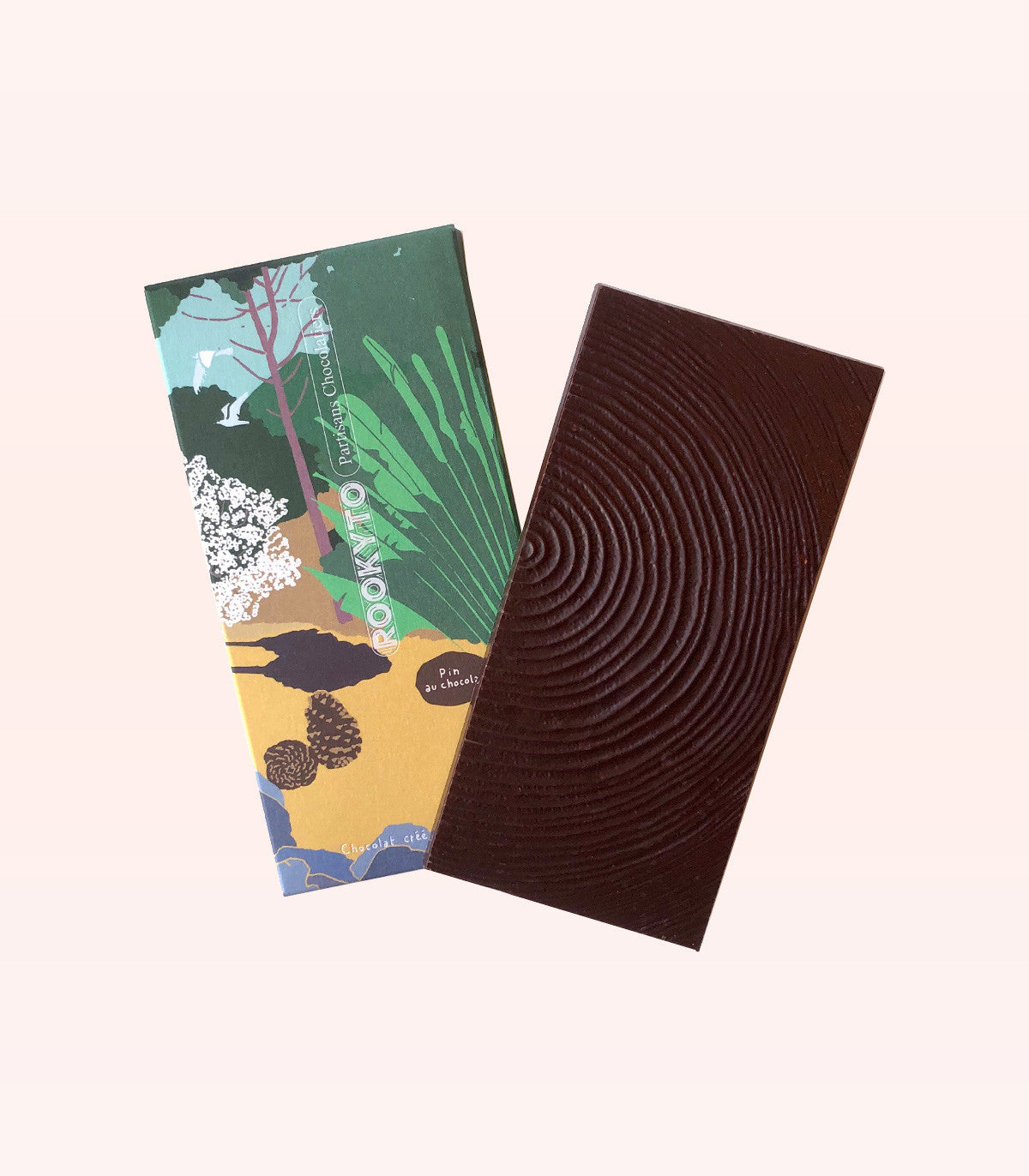 Tablette de chocolat noir aux pignons de pin des Landes