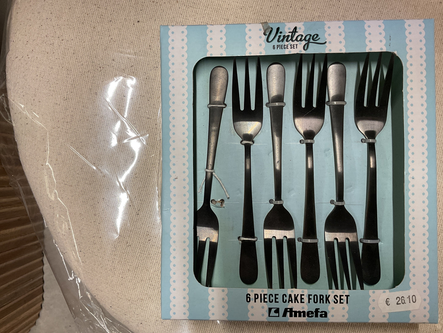 Coffret vintage 6 pièces gâteau noir - Amefa