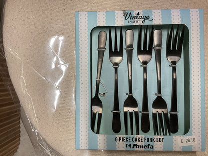 Coffret vintage 6 pièces gâteau noir - Amefa