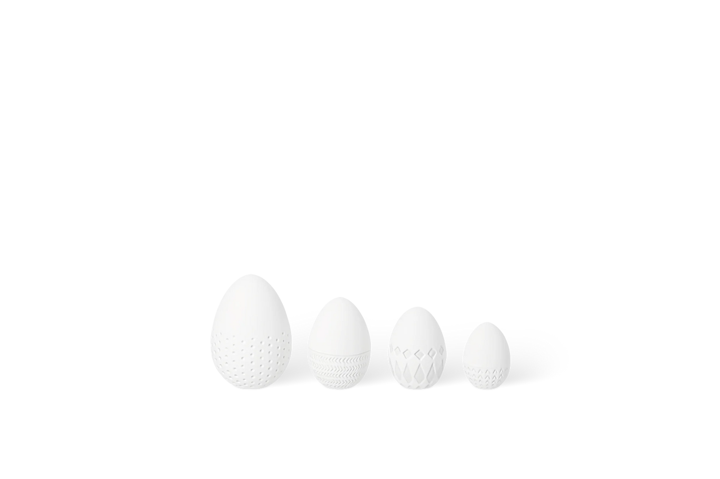 Set de 4 œufs en porcelaine Räder